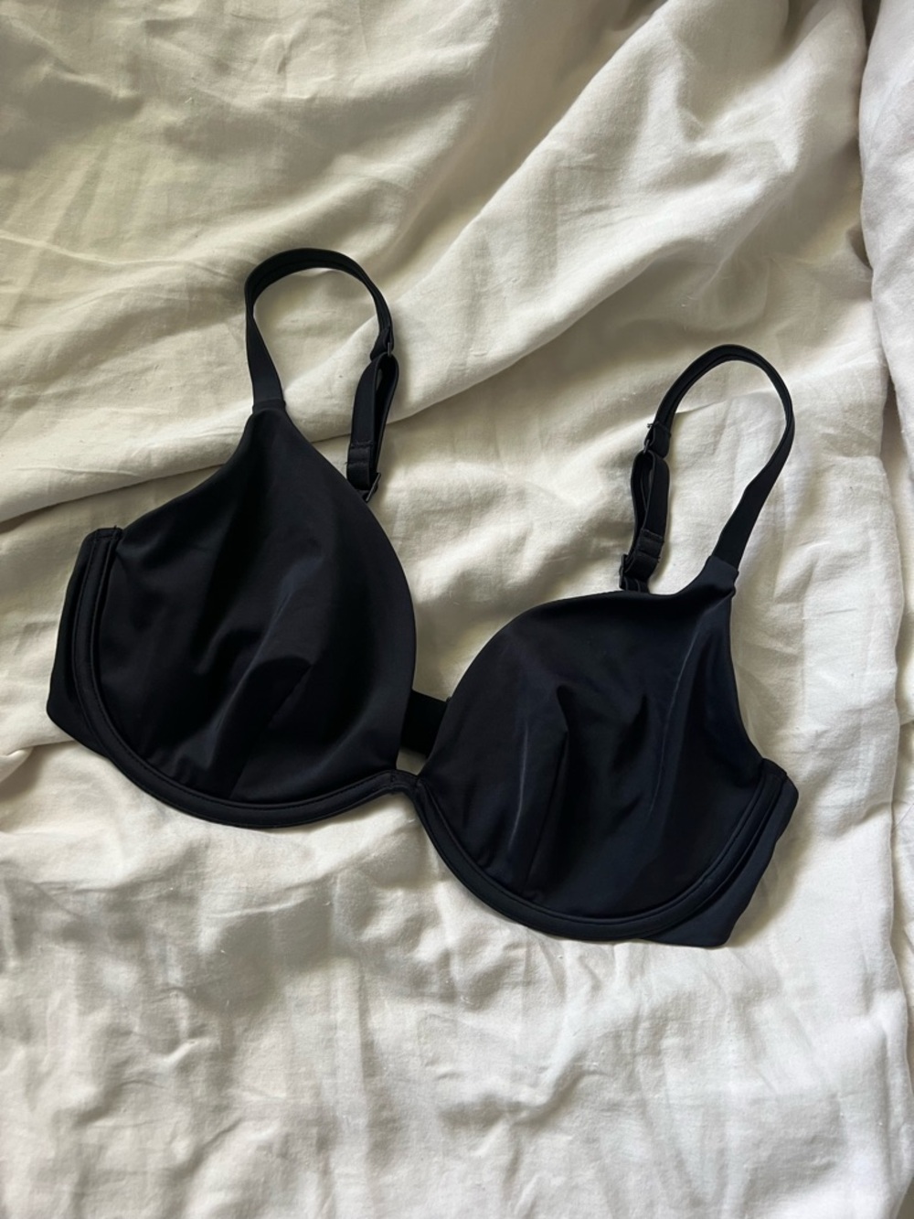 Black CUUP The Plunge Swim Top Size 34DD/34E